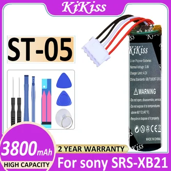 Оригинальный аккумулятор KiKiss, Новый литий-ионный аккумулятор ST-05 ST-05S для плеера Sony SRS-XB21, аккумулятор 3800 мАч + инструменты