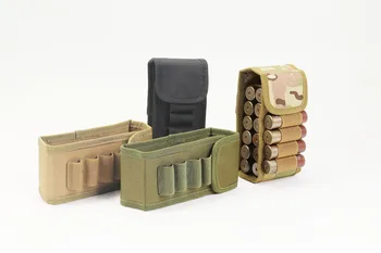 Открытый охотничий дробовик с 16 отверстиями 12GA комплект патронов MOLLE поясная подвесная тактическая сумка для патронов для дробовика