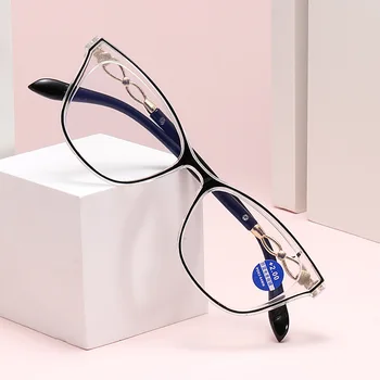 Очки для чтения, устойчивые к голубым лучам, очки для дальнозоркости, модные пресбиопические очки высокой четкости для чтения книг унисекс