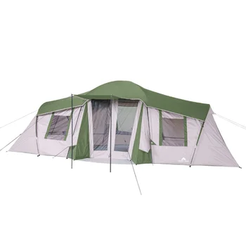 Палатка для отдыха Ozark Trail на 10 человек, 3 комнаты, с тентовым тентом