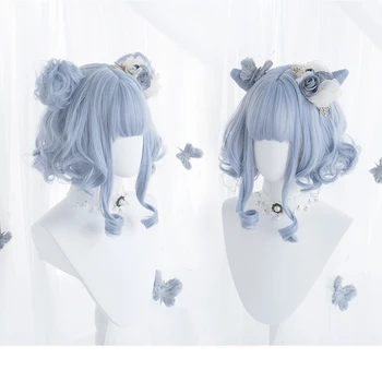 Парик XIYUE Lolita женская мода интернет знаменитости длинные прямые волосы полный верх парик из синтетического волокна дышащий полный головной убор