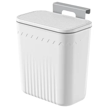 Подвесной контейнер для хранения мусора Кухонный мусорный бак для мусора Большой емкости Мусоросборник Полипропиленовая крышка для подачи мусора