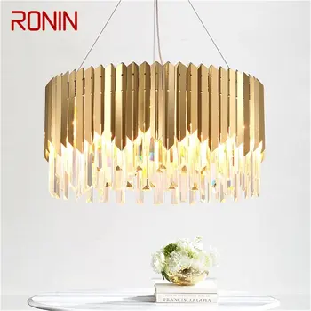 Подвесной светильник RONIN в постмодернистском стиле, роскошный Золотой светодиодный светильник, декоративный для домашней столовой, гостиной