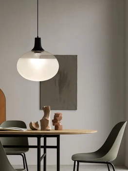 Подвесные светильники для ресторана Nordic Modern LED Креативная Кухня Гостиная Бар Минималистичный Модный Стеклянный шар Украшение Подсветка