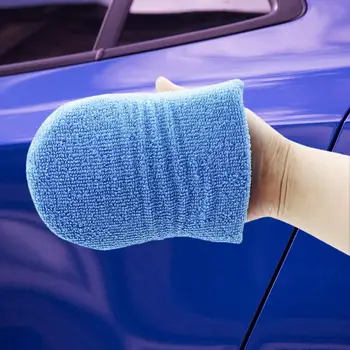 Подушечки-аппликаторы из микрофибры, губка для автомобильного воска, поролон с кармашком для пальцев, автомобильные чистящие средства, впитывающие прокладки для деталей автомобилей