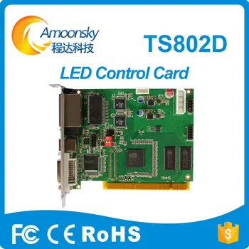 Полноцветная Светодиодная карта управления TS802D с Многоразрядным Цифровым дисплеем Lisn Send Card TS802 Linsn