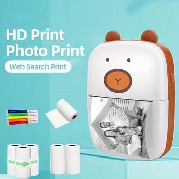 Портативный беспроводной мини-принтер для печати этикеток для iPhone и Android, термопринтер Impresora Portatil Label Printer