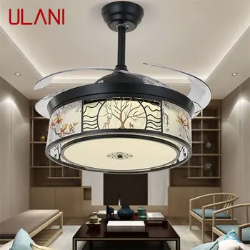 Потолочный вентилятор ULANI, лампа без пульта дистанционного управления, современный простой креативный светодиодный светильник для домашней гостиной