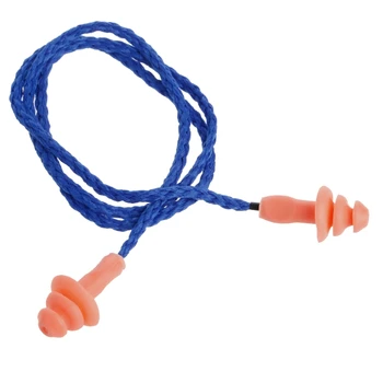 Практичные беруши на шнурке многоразового использования с шумоподавлением для защиты слуха Беруши силиконовые для сна за рулем Shoo