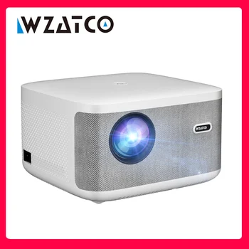 Проектор WZATCO A20 Full HD 1080P 2K 4K Видео Домашний Кинотеатр digital Focus 5G WiFi Android 32GB Проектор 3D Портативный Проектор
