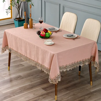 Простота в скандинавском стиле Современная кружевная ткань для стола водонепроницаемая, устойчивая к ожогам и теплоизоляция