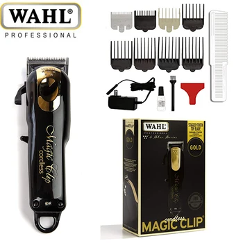 Профессиональная парикмахерская машинка для стрижки волос WAHL, перезаряжаемая электрическая бритва, станок для финишной резки, Триммер для бороды, аккумуляторная бритва