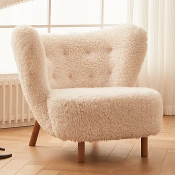 Расслабляющее Практичное Скандинавское кресло, диван-пуфик для пола в гостиной, Белое кресло для макияжа, Дизайнерская садовая мебель для чтения Silla