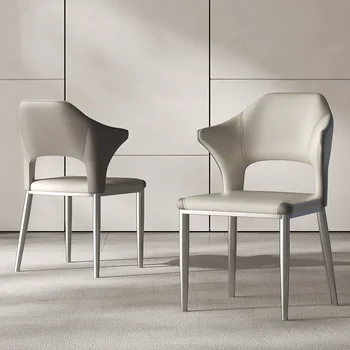 Роскошный гостиничный дом, современный и простой обеденный стул в ресторане Silent Style, Скандинавское простое кресло