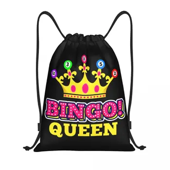 Рюкзак на шнурке Bingo Queen, спортивная спортивная сумка для женщин, мужской рюкзак для покупок