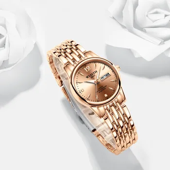 Самые простые и свежие кварцевые люминесцентные водонепроницаемые модные женские часы для отдыха