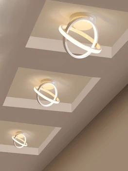 Светильники для прохода, простые современные потолочные светильники со светодиодной подсветкой в скандинавском стиле, креативные светильники, фойе, входной балкон, входные фонари