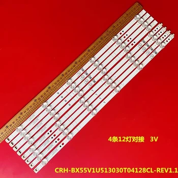 Светодиодная лента подсветки 6 +6 ламп Для CRH-BX55V1U513030T04128CL-REV1.1 3v/led