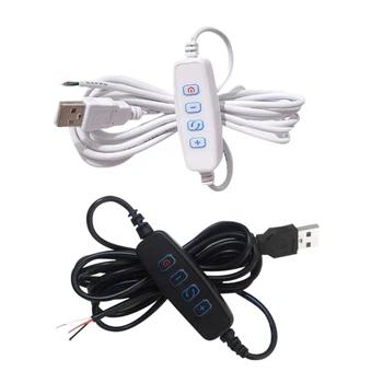 Светодиодный диммер DC5V с USB-портом для регулировки яркости линий электропередачи и подбора цвета удлинительного кабеля Прямая поставка