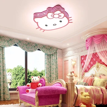 Светодиодный милый светильник для спальни, мультяшные потолочные светильники для комнаты принцессы для девочек, светильник для детской комнаты для девочек, потолочный светильник для детской комнаты для детей