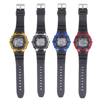 Светящиеся спортивные часы WR30M Водонепроницаемые ударопрочные прочные электронные спортивные часы Многофункциональные стильные для детей