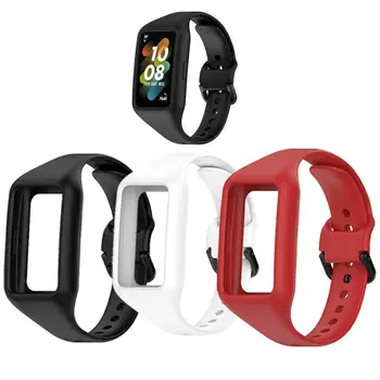 Силиконовый ремешок ярких цветов для часов Huawi Band 7 Sport Band Сменный браслет Смарт-браслет Аксессуары и расходные материалы
