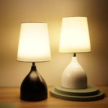 Скандинавская светодиодная настольная лампа Прикроватная тумбочка для спальни, Гостиная, Современный рабочий стол, ночник для кабинета