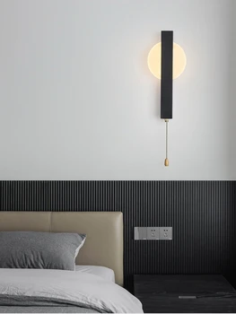 Скандинавский акриловый настенный светильник Декор стен в спальне, настенные светильники, светодиодные лампы для гостиной, настенные светильники для дома