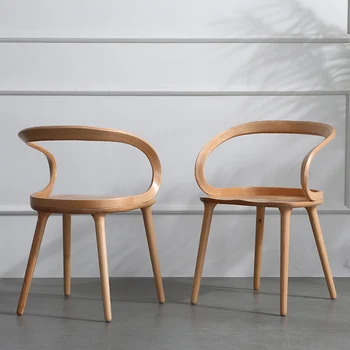 Скандинавский стул с поддержкой спинки, деревянные офисные стулья для гостиной, Дизайнерский стол для спальни, мебель для макияжа Cadeiras De Jantar, столовая