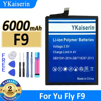 Сменный аккумулятор YKaiserin F 9 6000 мАч для Yu Fly F9 TY001 /JKCW Bateria + бесплатные инструменты