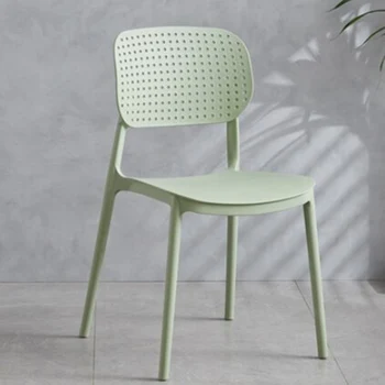 Современные офисные обеденные стулья Уличный скандинавский дизайн Эргономичные обеденные стулья Уличная садовая мебель Cadeira De Plastico для кухни