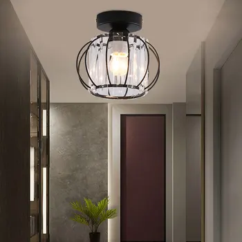 Современные простые потолочные светильники из хрусталя для спальни, кабинета, кухни, коридора, балкона, внутренних светильников, освещения для домашнего декора