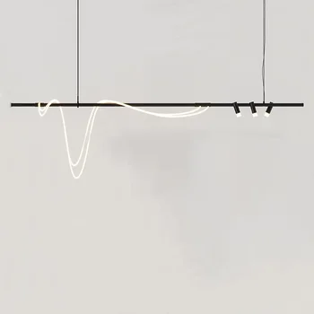 Современный Минималистичный Подвесной Светильник LED Силиконовая Лампа Hanglamp Art Decoration Светильники для Столовой Бара Кухни Isalnd