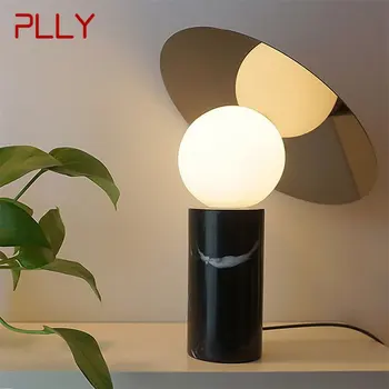 Современный офисный настольный светильник креативного дизайна Простая мраморная настольная лампа со светодиодной подсветкой для фойе гостиной спальни