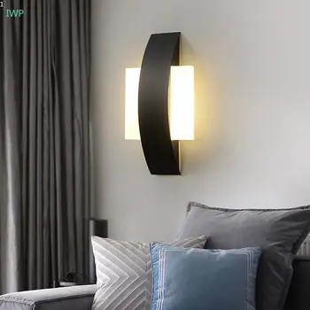 Современный простой настенный светильник в скандинавском стиле Прикроватный светильник для спальни, гостевой комнаты, кабинета, столовой, коридора, освещения гостиной, бра