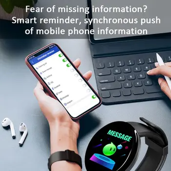 Спортивные режимы Smartwatch SH002, Напоминание информации о звонке, фотосъемка, Круглый цветной экран с несколькими музыкальными элементами, умный браслет