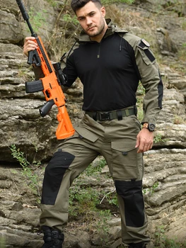 Спортивный костюм Frog Мужской Камуфляжный тренировочный костюм Новые Боевые комплекты Уличная Тактическая тренировочная форма Tenue Militaire Tactical Gear