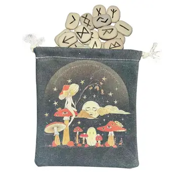 Сумка для костей Таро с рисунком Грибной Богини, удобная сумка для карт Таро, сумка для украшений, держатель для карт Таро для любителей Таро