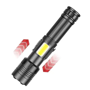 Супер мощный фонарик XHP120 LED Перезаряжаемый тактический фонарь 500 м с сильным светом на большие расстояния С использованием батареи 18650 или 26650