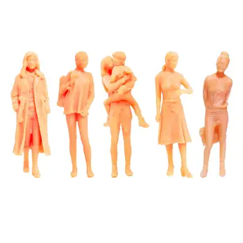 Сцены с фигурами людей в масштабе 1/64, миниатюры из смолы для украшения песочного стола