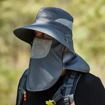 Съемная маска для защиты от солнца, удобная и дышащая шляпа для рыбалки
