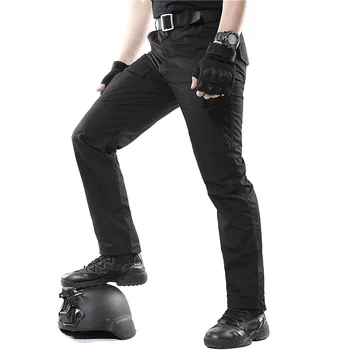 Тактические брюки-карго, мужские износостойкие брюки в стиле милитари с множеством карманов, для тренировок на открытом воздухе, для пеших прогулок, рыбалки, повседневные брюки