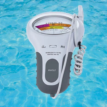 Тестер хлора в воде Профессиональный измеритель PH Хлора CL2 Измерительный Монитор воды с зондом для бассейна Спа