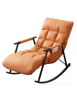 Технология тканевое кресло-качалка для балкона с откидной спинкой для дома и отдыха для взрослых складное кресло-качалка ленивый диван для гостиной