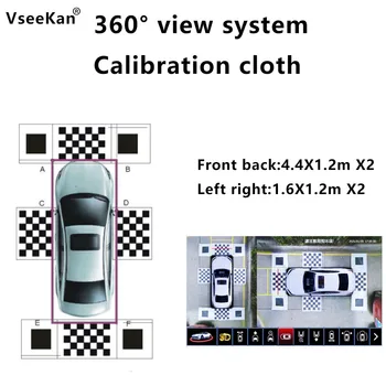 Ткань автоматической калибровки завершения для отладки системы панорамного изображения автомобиля на 360 °