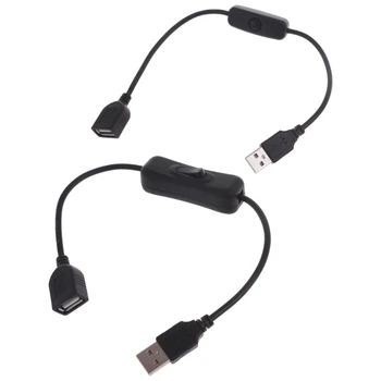 удлинитель USB-кабеля 30 см с Переключателем ВКЛЮЧЕНИЯ/ВЫКЛЮЧЕНИЯ Удлинителя Кабеля USB-Линия Питания Прочный Адаптер Accessorie