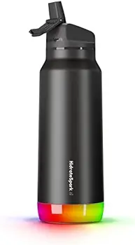 Умная бутылка для воды Spark PRO с изоляцией из нержавеющей стали Отслеживает поступление воды с помощью Bluetooth, светодиодное напоминание о том, когда