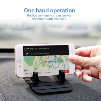 Универсальный противоскользящий автомобильный держатель для телефона, силиконовый коврик, подставка для телефона на приборной панели, кронштейн для телефона с GPS для iPhone 13 Pro Max