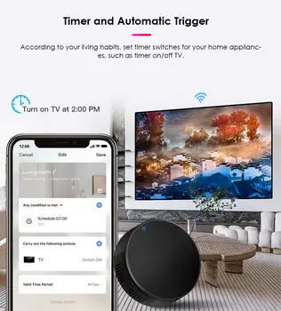 Универсальный пульт дистанционного управления Wi-Fi TY010 TUYA для телевизора /кондиционера/вентилятора Home Smart Life Intelligent