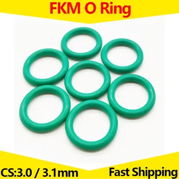 Уплотнительное кольцо FKM Ремонтная прокладка Уплотнительного кольца Механическая Уплотнительная шайба CS 3 мм 3,1 мм OD 8 мм-245 мм